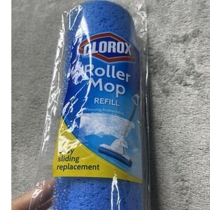 Clorox ROLLER MOP REFILL Anti-Microbial Protection Easy Slide Replacement Sponge